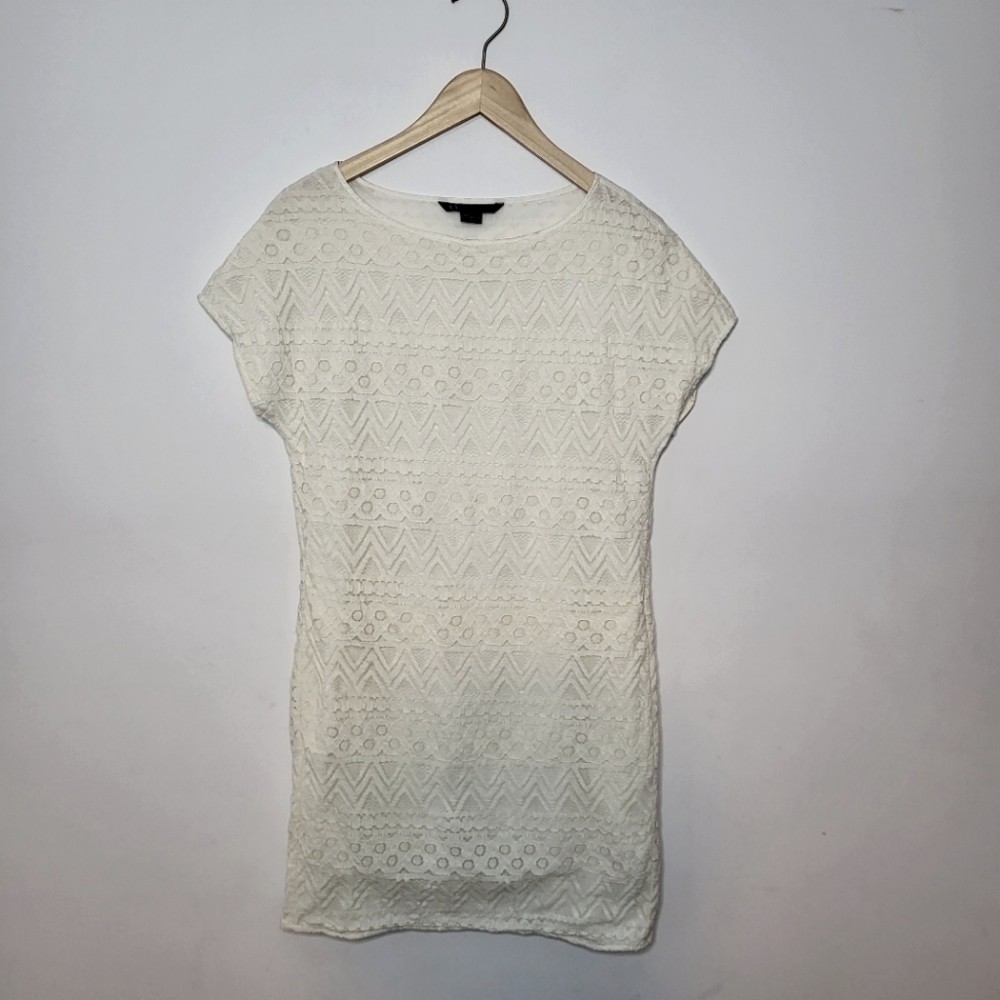 Armani Exchange Off White Lace Dress Size 6